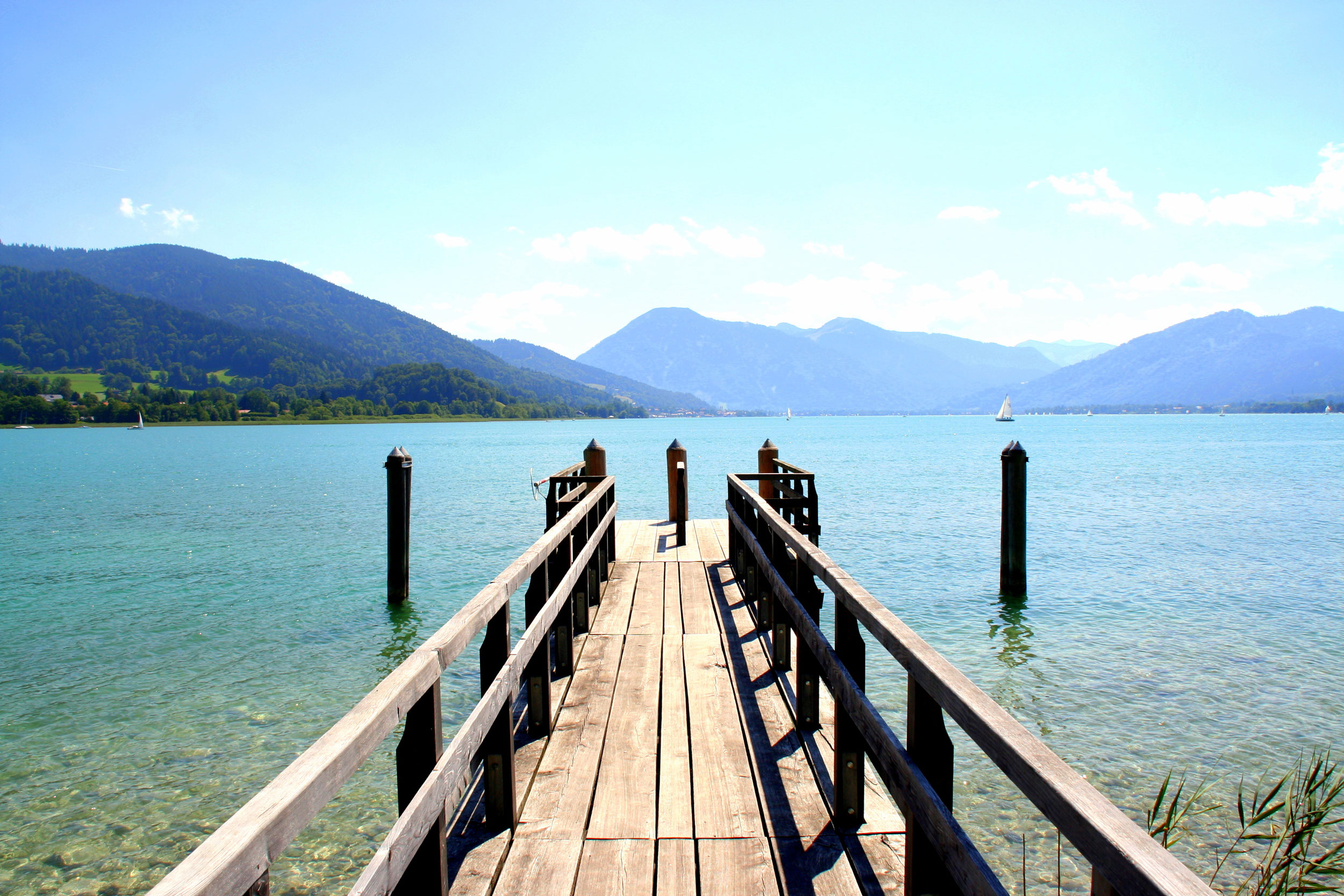 Tegernsee Steg Gmund Kaltenbrunn Schiffsanleger